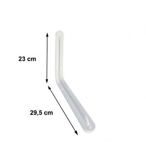 Under Shelf 10x12 mm White