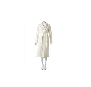 Cotton Single Bathrobe Ecru