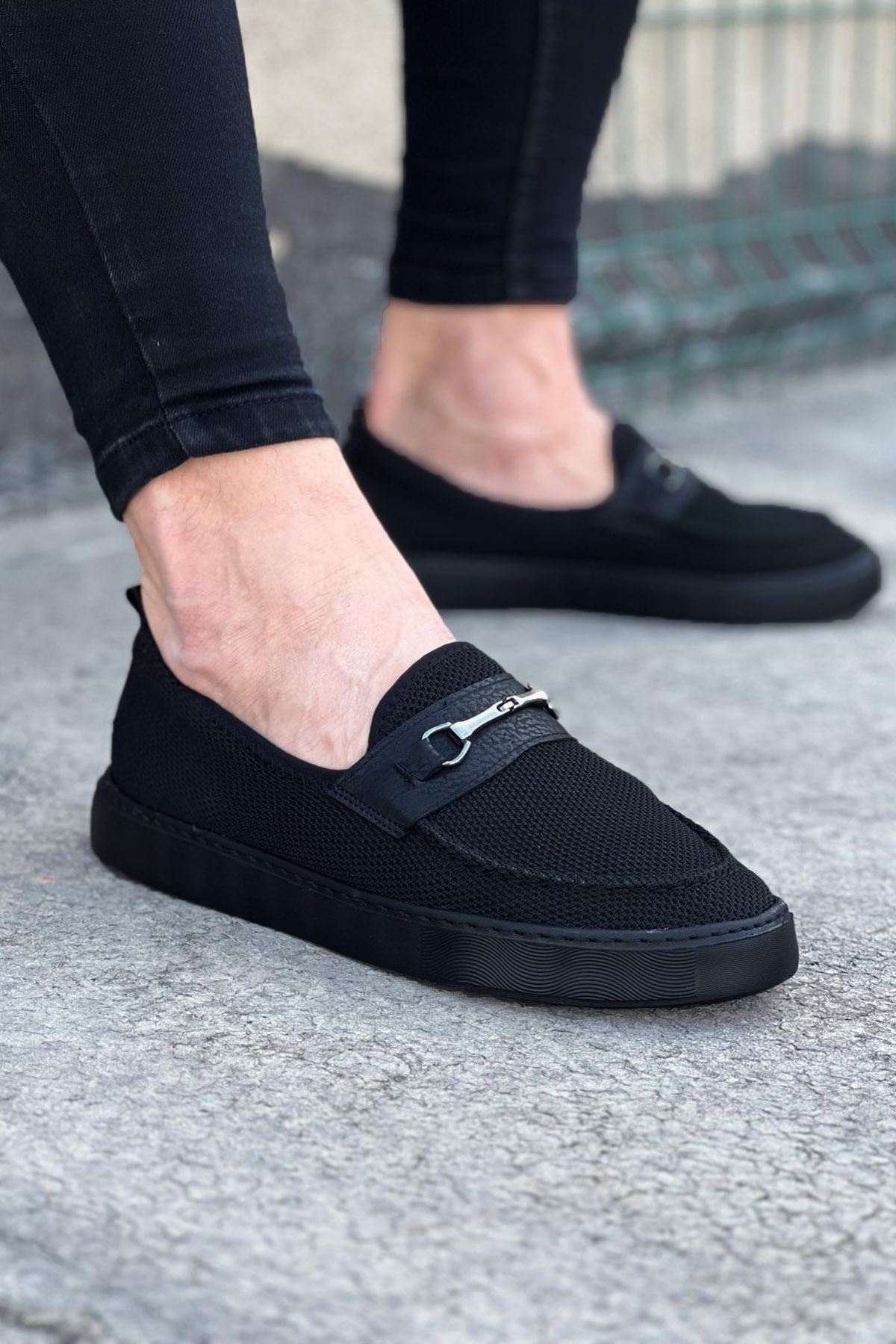 Charcoal Tricot Babet Men Casual Shoes