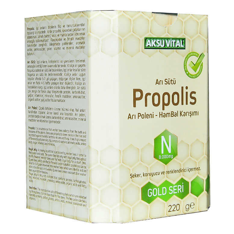 Royal Jelly Propolis Pollen Honey Mix 220 Gr