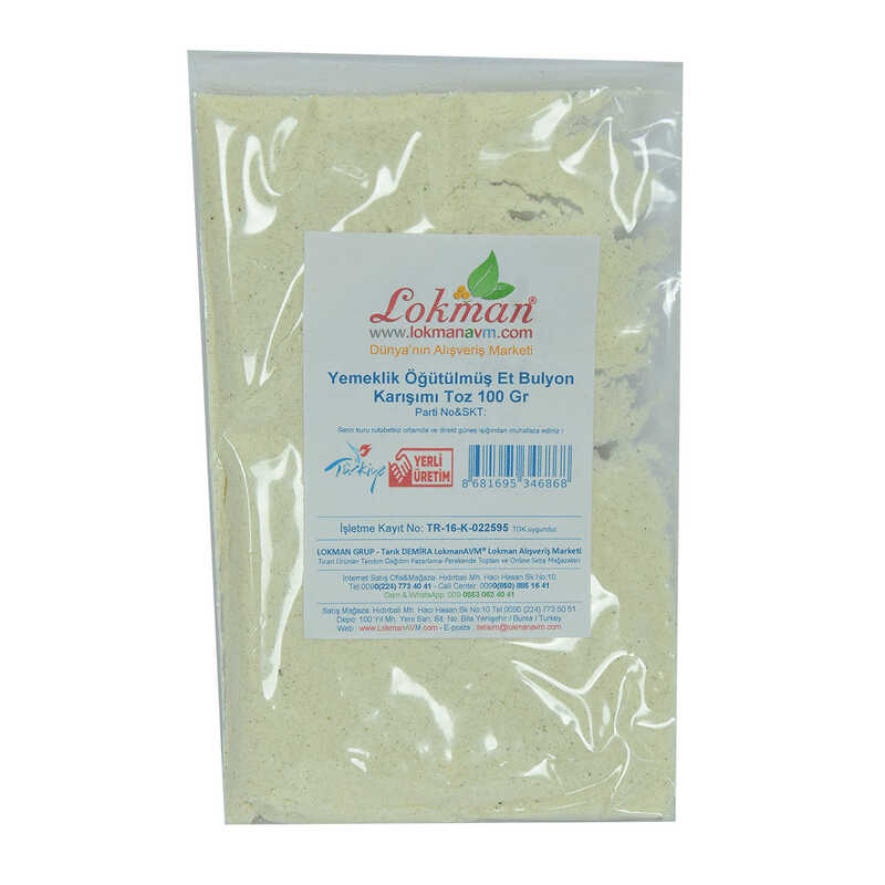 Meat Bouillon Powder Edible Ground Mix 100 Gr Package