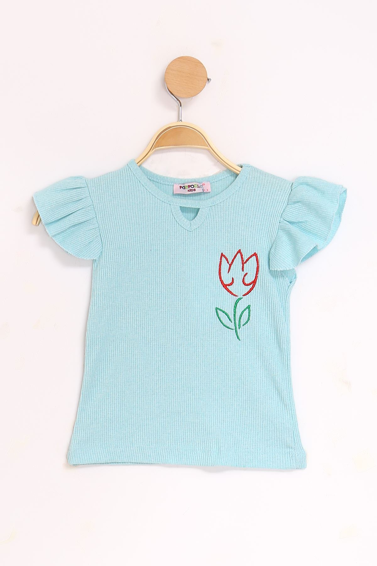 2-10 Years Children's Camisole Blouse Turquoise