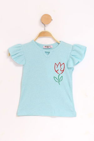 2-10 Years Children's Camisole Blouse Turquoise