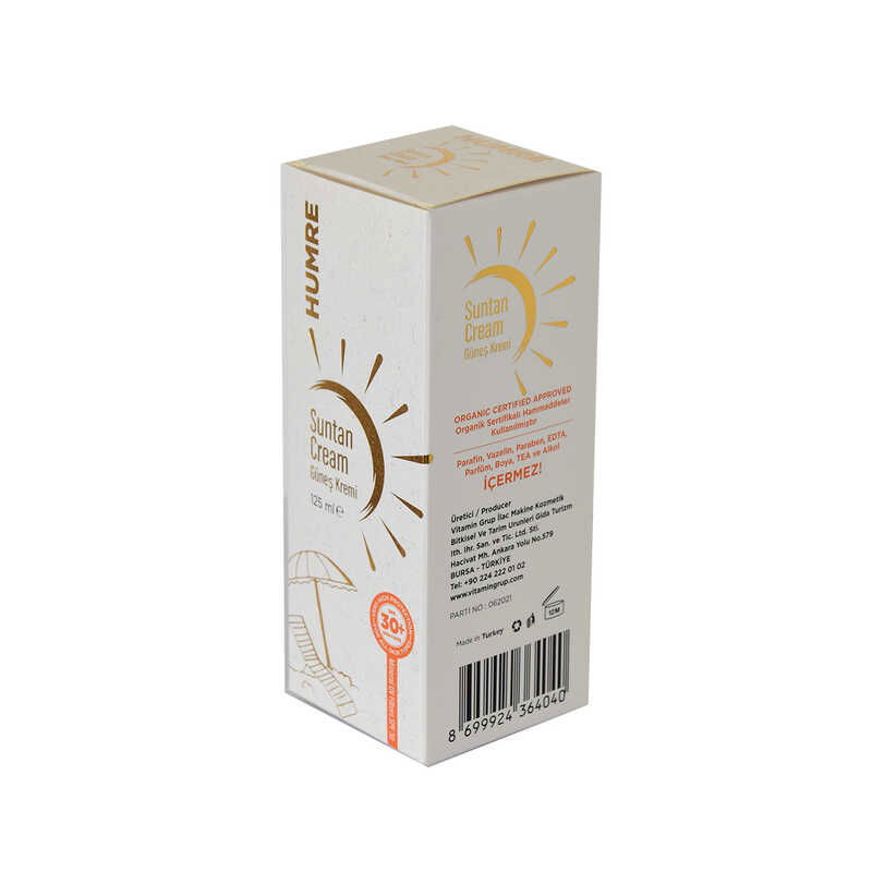 Sunscreen SPF 30+ UVA+UVB Suntan Cream 125 ML