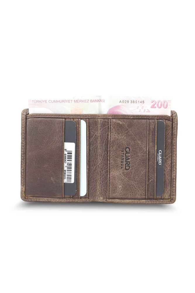 Antique Brown Minimal Sports Leather Men's Wallet