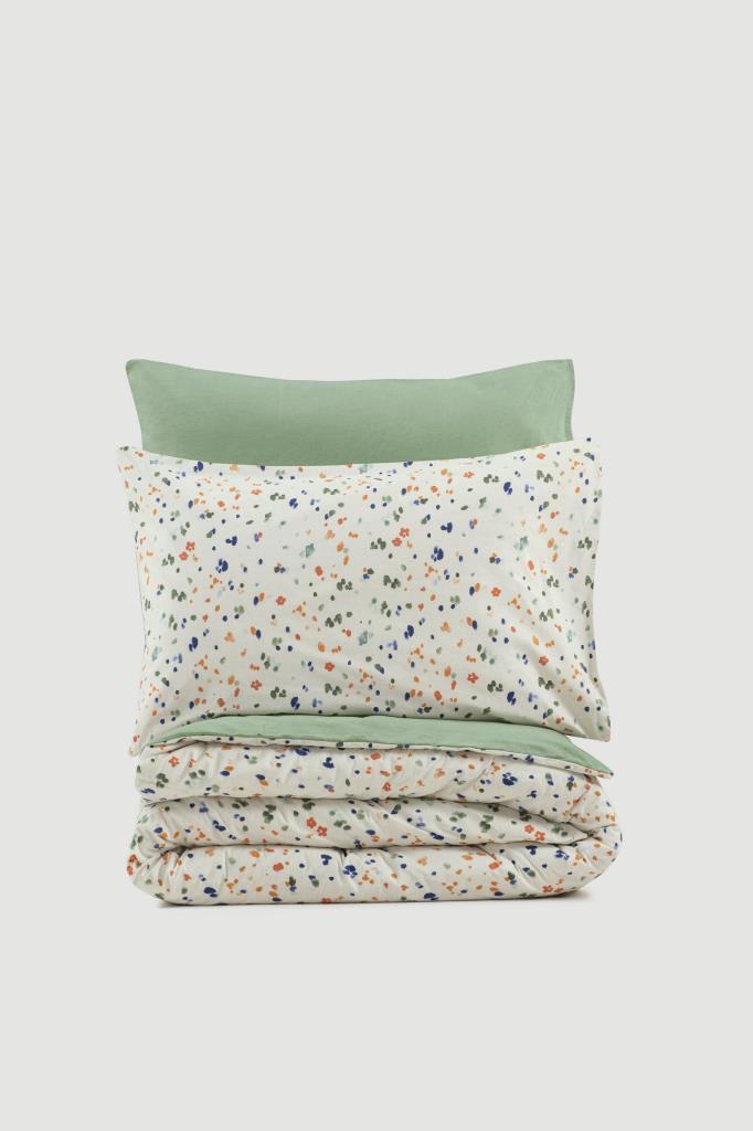 Petite Double Duvet Cover Set Lola Green