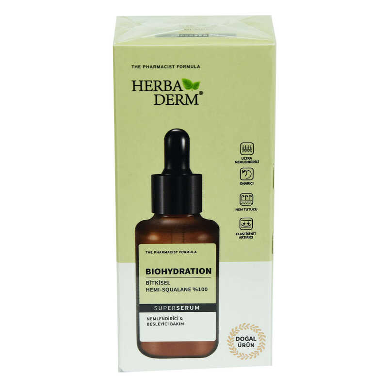 Superserum BioHydration Herbal Hemi-Squala Moisturizing Natural Face Serum 30 ML