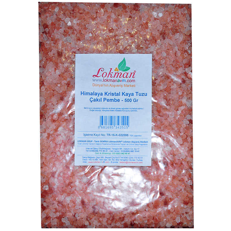 Edible Himalayan Crystal Rock Salt Pebble Pink 500 Gr