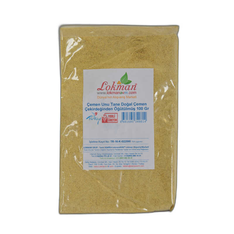 Fenugreek Flour Grain Ground from Natural Fenugreek Seed 100 Gr Package