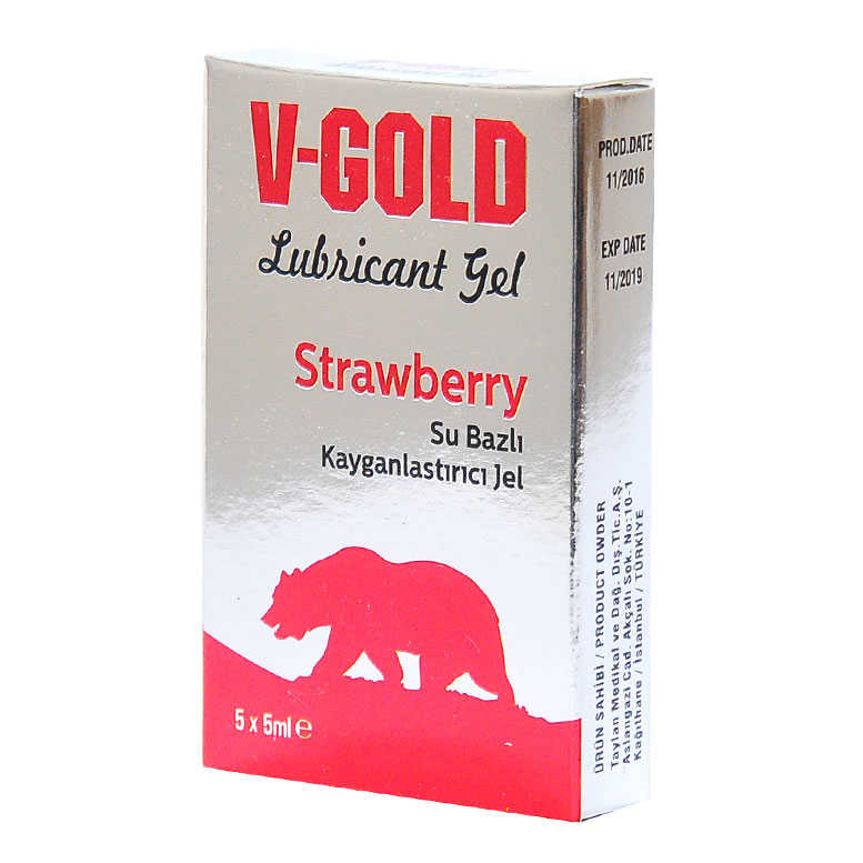 Lubricant Gel Strawberry 5 ML X 5Li