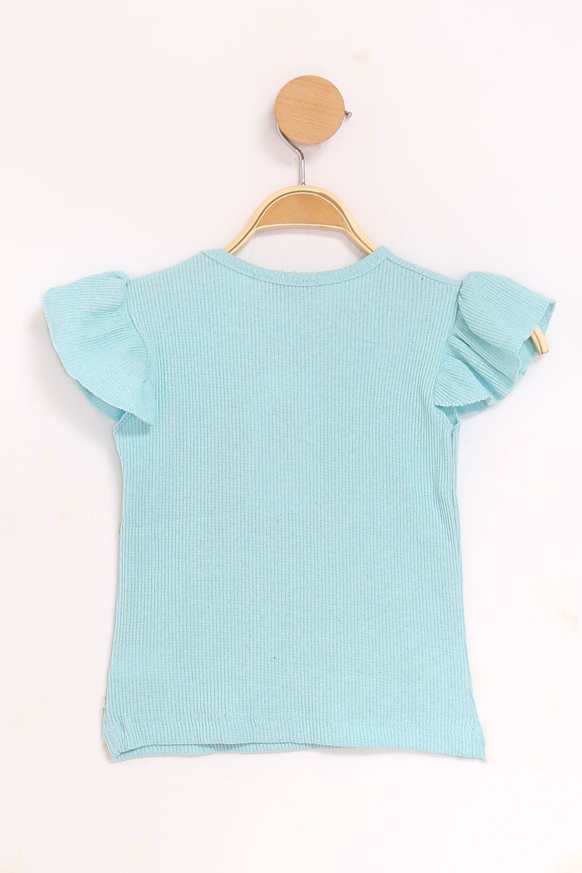 2-10 Years Children's Camisole Blouse Turquoise