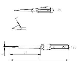 Izeltas 4550 Electrical Control Pencil 190 mm