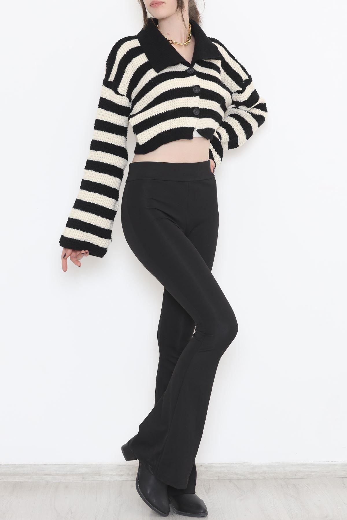 Flared Leggings Black1