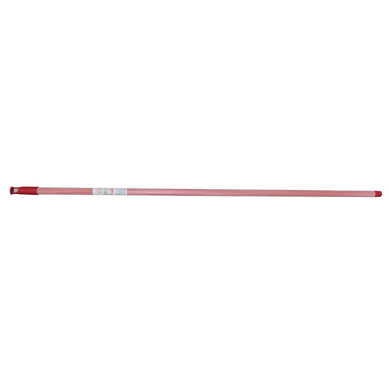 Brush Handle End Screwed Red White Double Color 120 Cm 1 Piece Code FSRNI