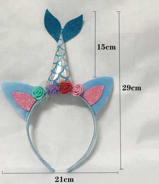 Mermaid Crown - Mermaid Princess Crown Blue Color 21x29 cm