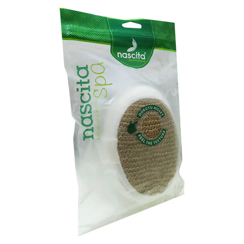 Sisal Shower Sponge Brown 10X14