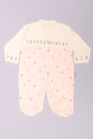 1-6 Month Baby Jumpsuit Powder