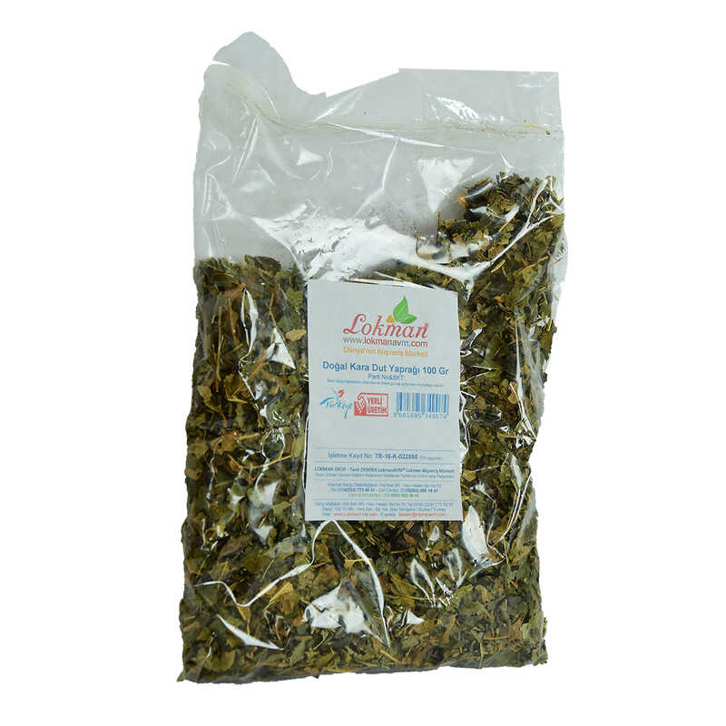 Black Mulberry Leaves Natural 100 Gr Package