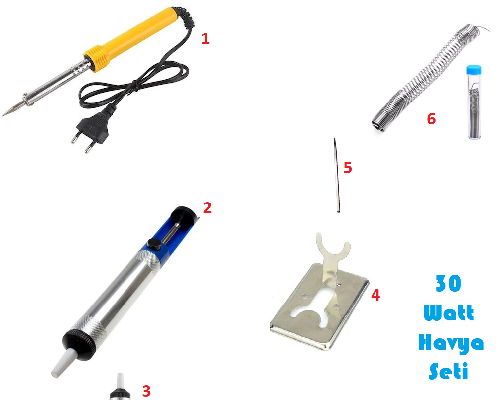 Soldering Iron Soldering Set 30 W - 6 Piece Soldering Set