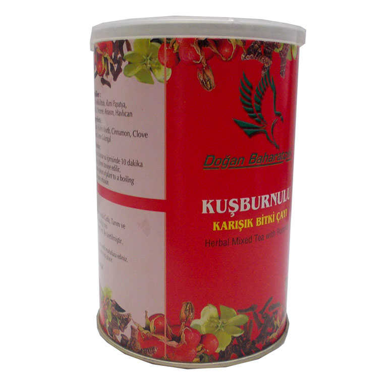 Rosehip Mixed Herbal Tea 100 Gr Tin Box