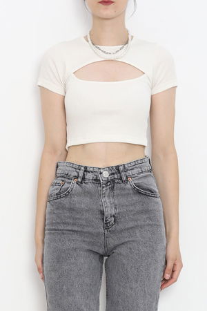 Low-cut Crop Body Ecru