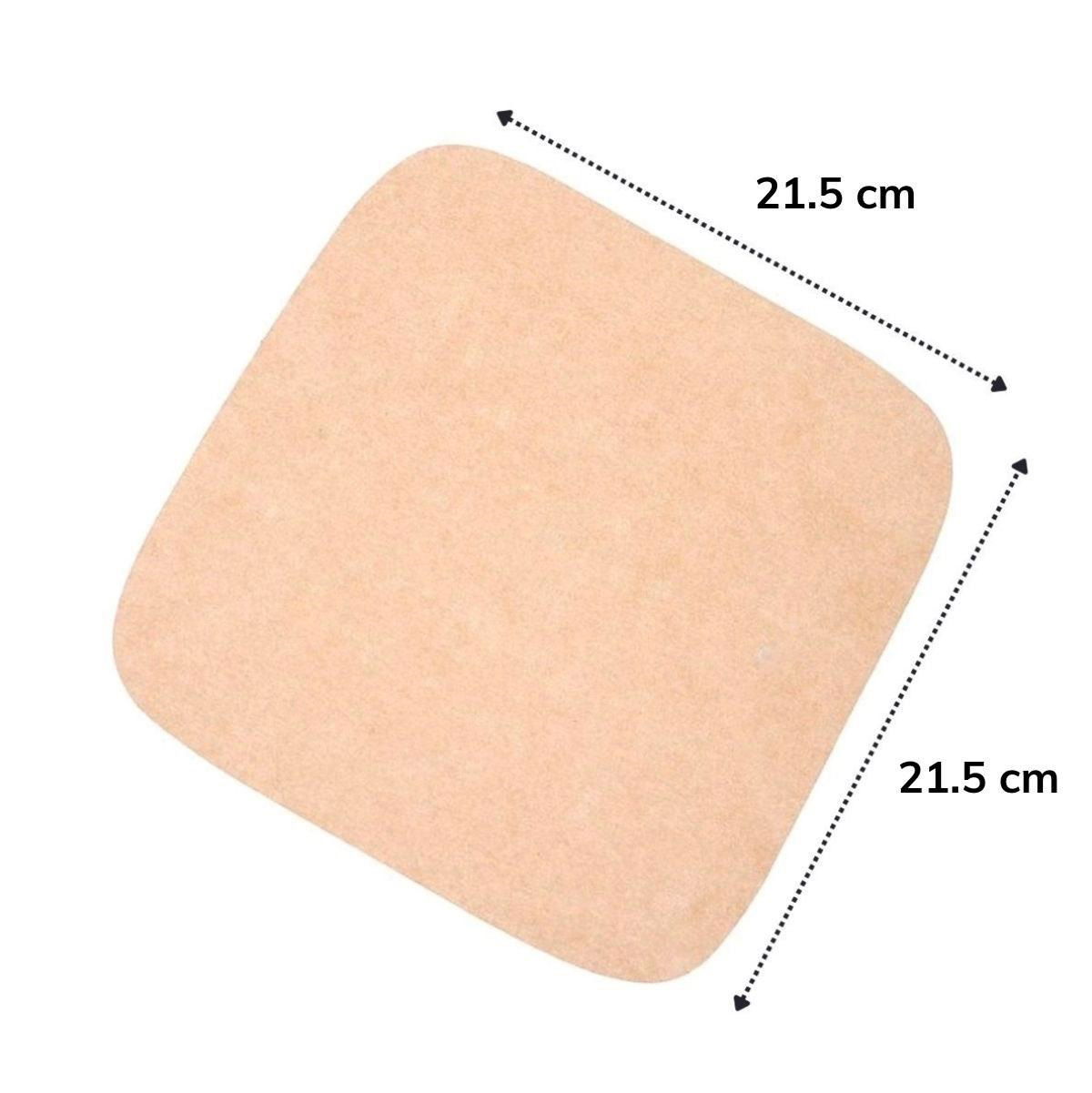 100 LU Perforated Flat Square Air Fryer Baking Paper Disposable Air-Grease Proof Non-Stick Paper