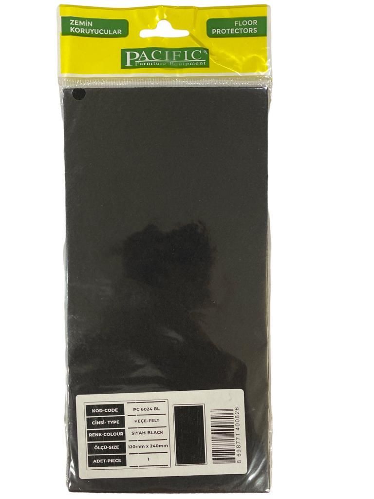 Pacific 6024 BL Adhesive Felt 120 mm X 240 mm Black