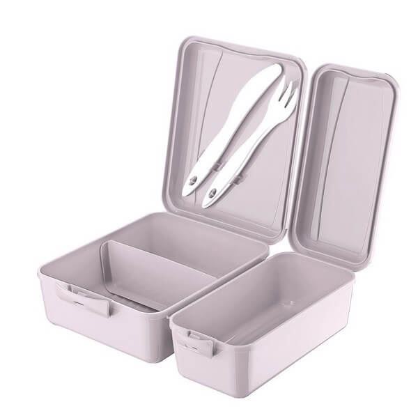 3 Compartment Nutrition Container with Cutlery - Diet Container