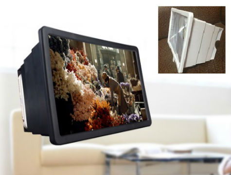 Phone Magnifier with Tube TV View