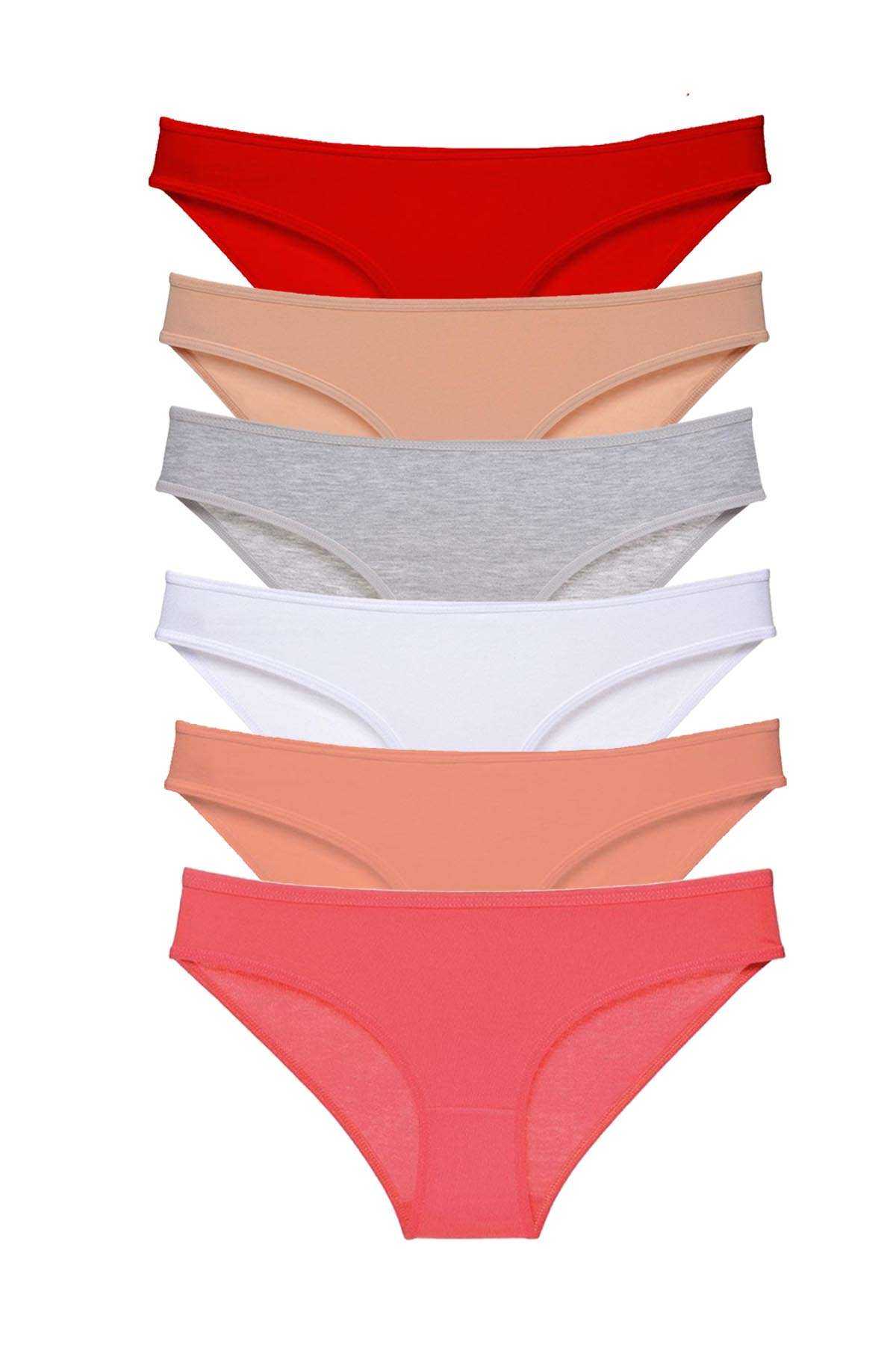 6pcs Super Eco Set Lycra Women Slip Panties Color 5