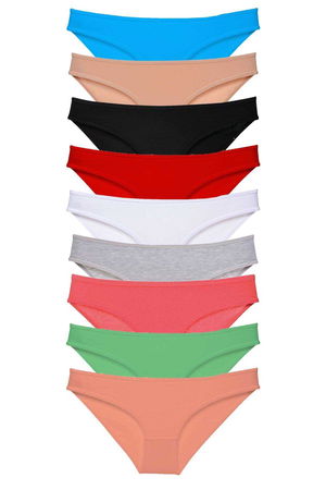 9pcs Super Eco Set Lycra Women Slip Panties All Colors