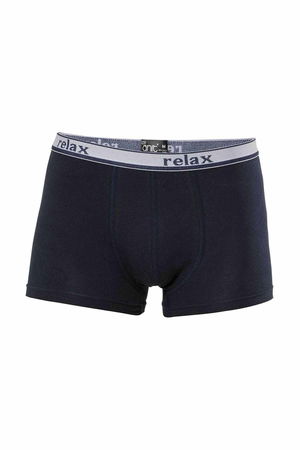 Relax Cotton Stretch Men's Boxers Navy Blue - 1268A