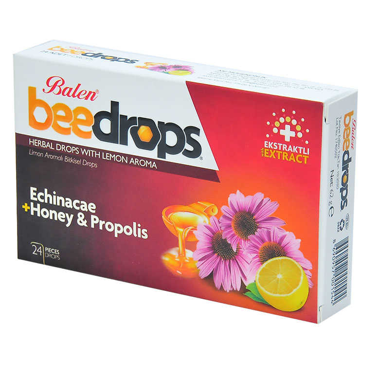 Lemon Flavored Herbal Drops 24Pcs