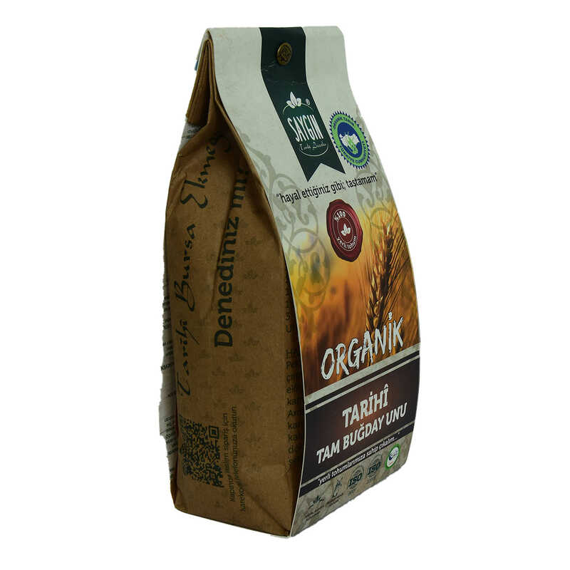 Organic Historic Whole Wheat Flour 750 Gr Package