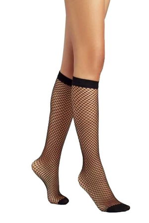 Penti Classic Fishnet Trouser Socks Black