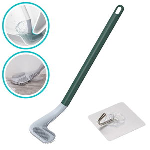 Silicone Wc Toilet Bowl Cleaning Brush with Golf Club Design