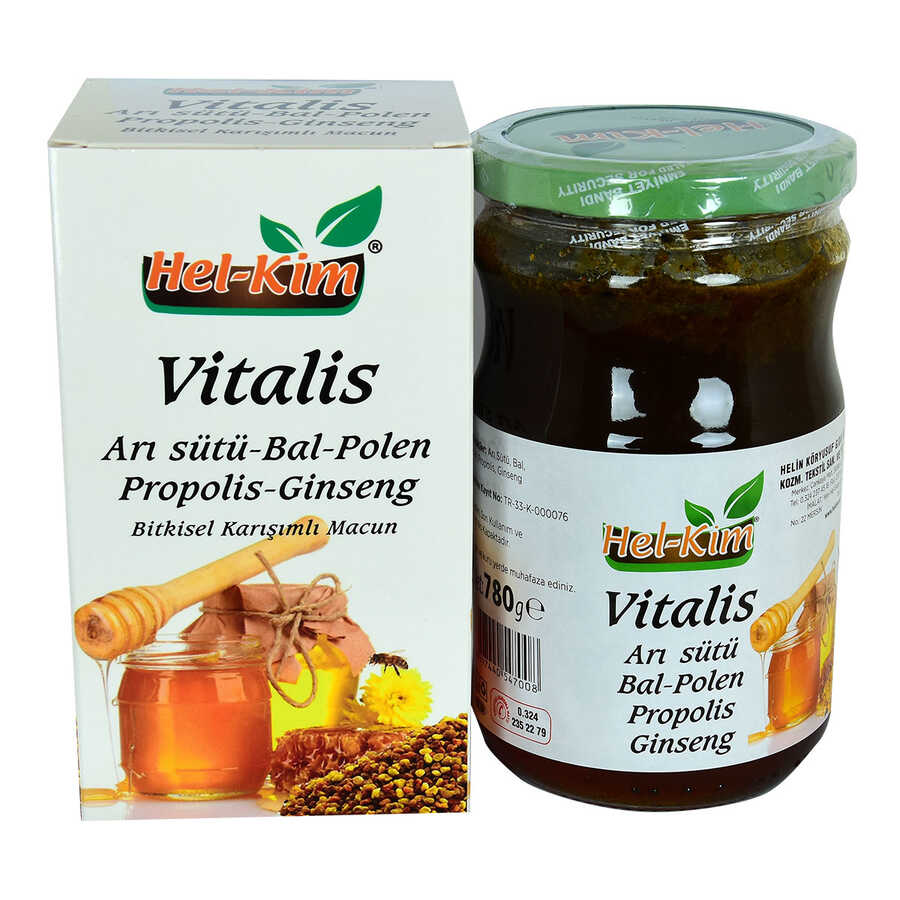 Vitalis Royal Jelly Honey Pollen Propolis Ginseng Herbal Paste 780 Gr