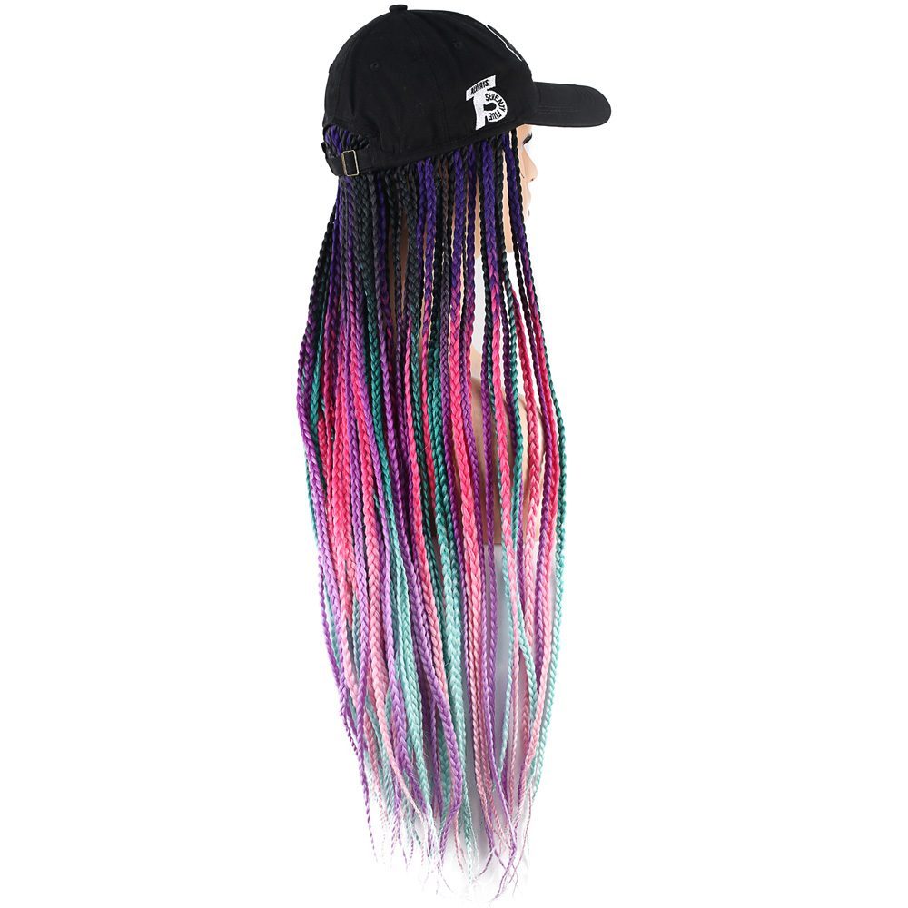 Black Hat Look Mesh Wig / Mixed Color