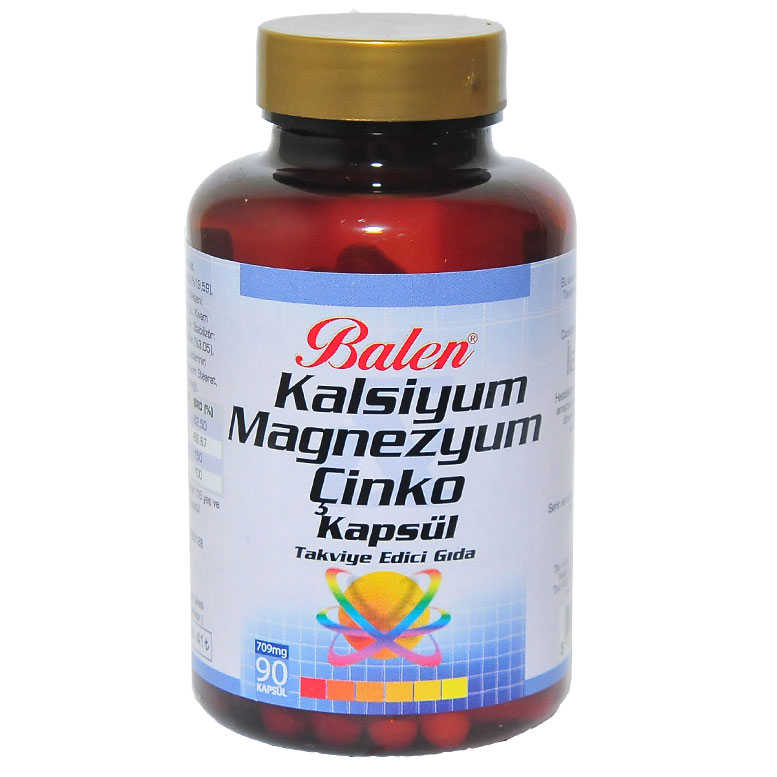 Calcium Magnesium Zinc 90 Capsules