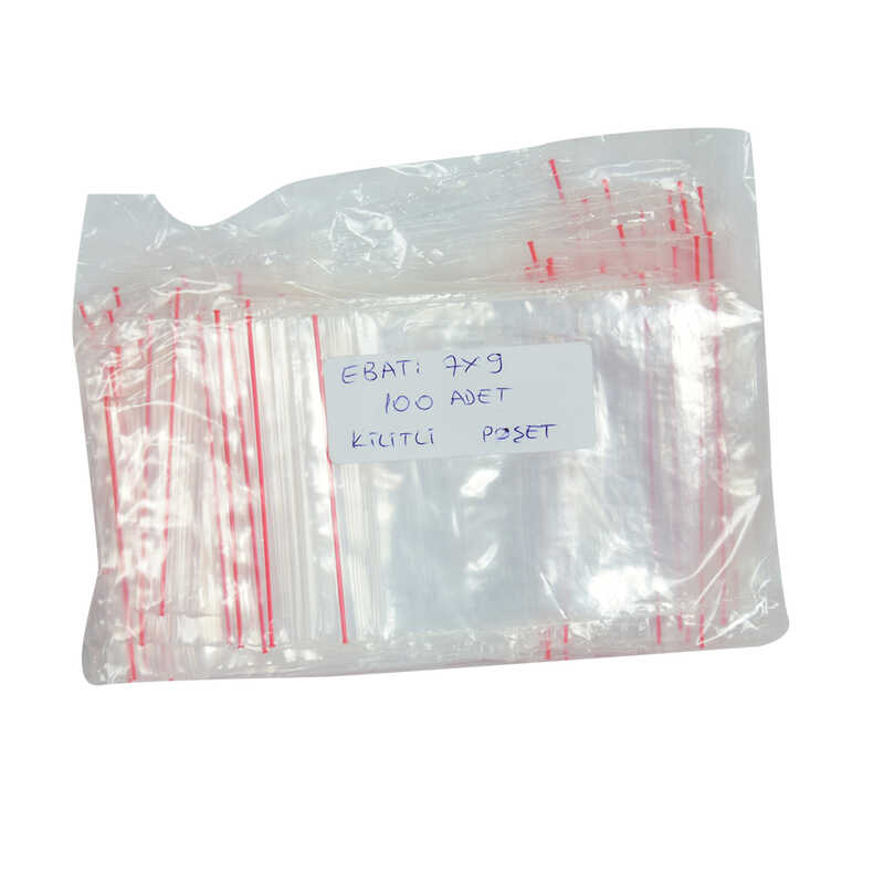 Ziplock Nylon Bag Sachet 7X9 Cm Transparent 100 Pcs 1 Pack