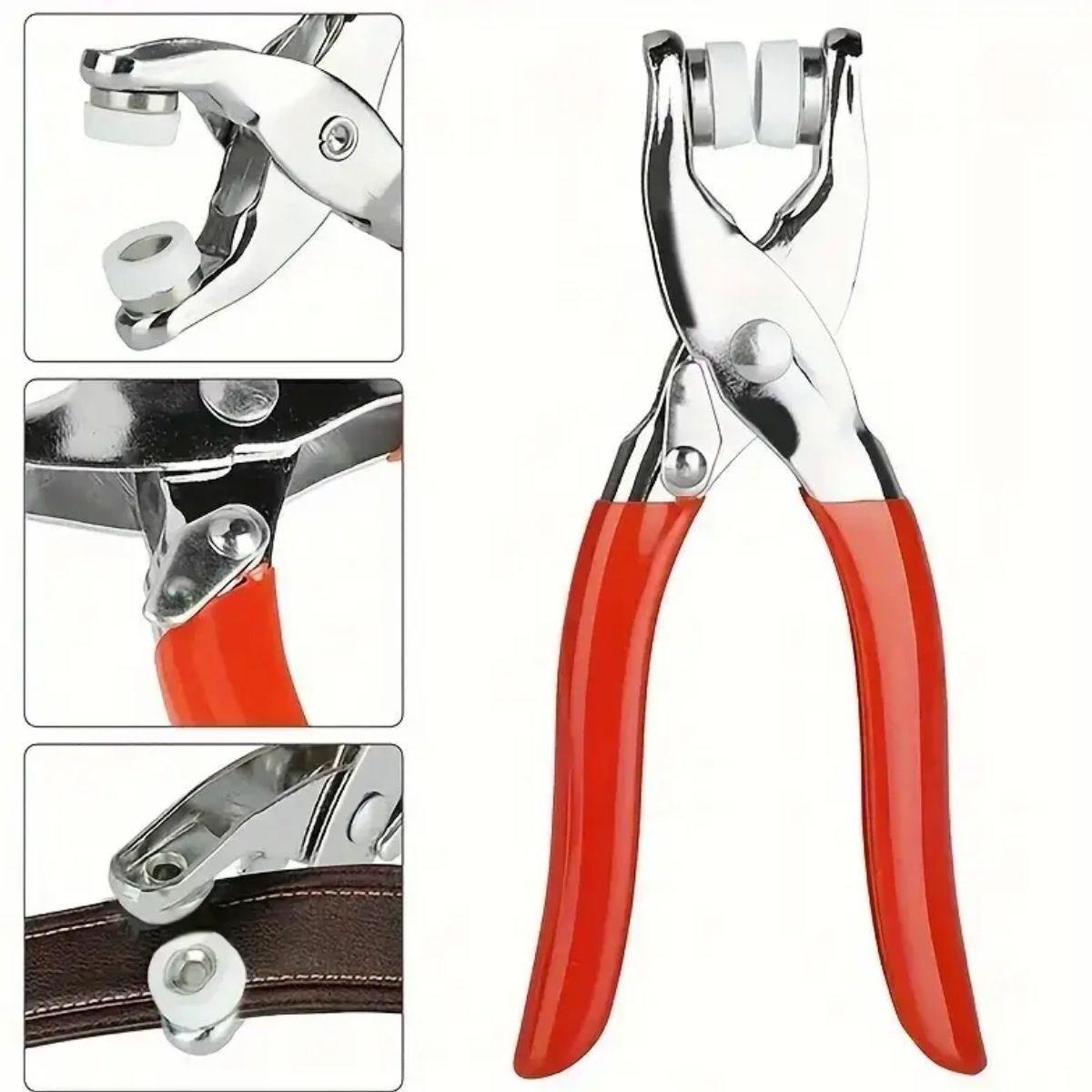 Metal 200pcs Stainless Steel Snaps and Pliers Set Machine Bird Eye Pliers Baby Clothes Snap Fastener Assembly Set