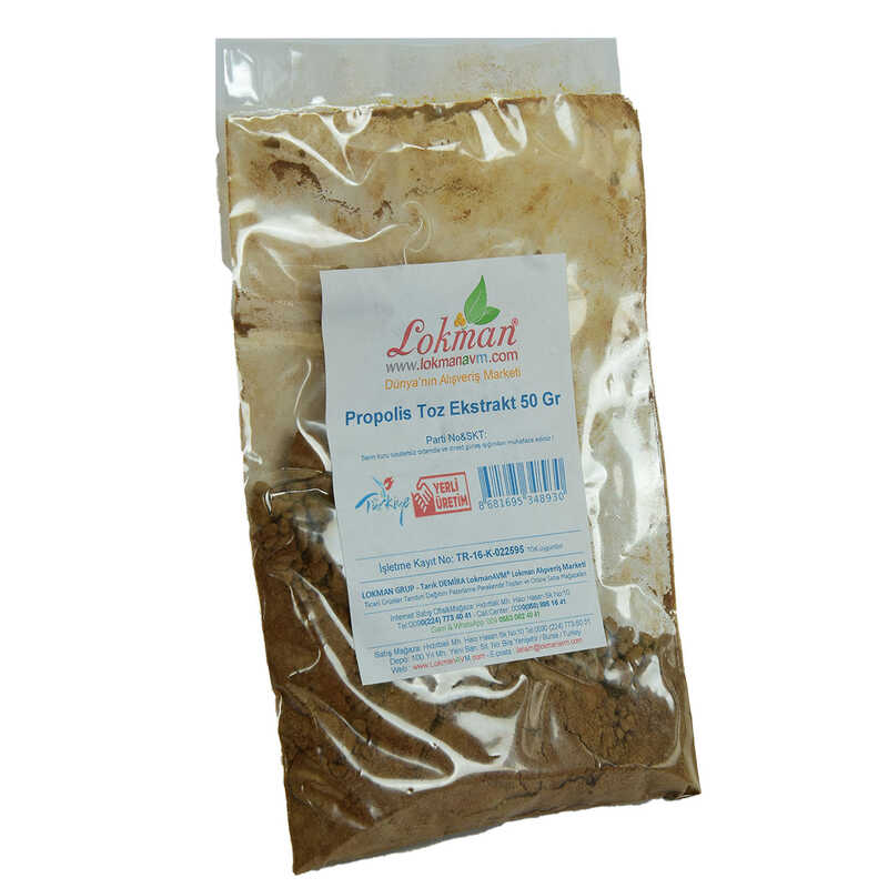 Propolis Extract Ground Powder 50 Gr Package