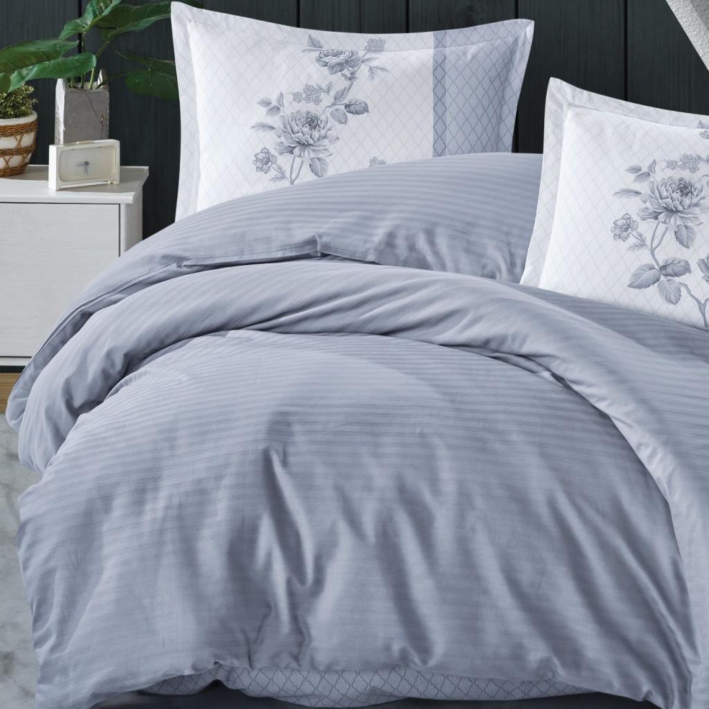 Boutique Series Striped Ranforce Double Duvet Cover Suave v1 Blue