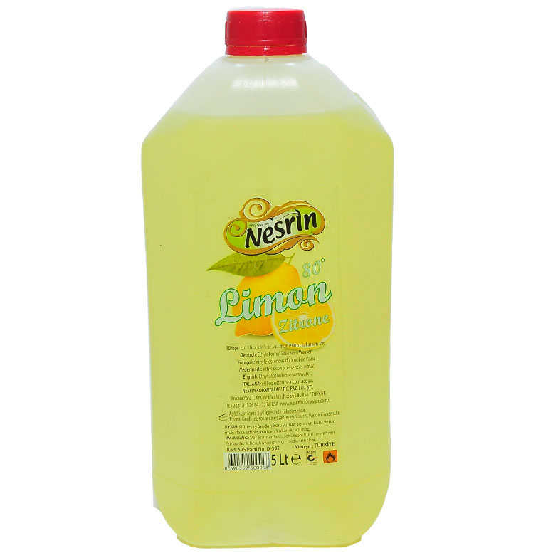 Lemon Cologne 80 Degrees Pet Canister 5 Lt