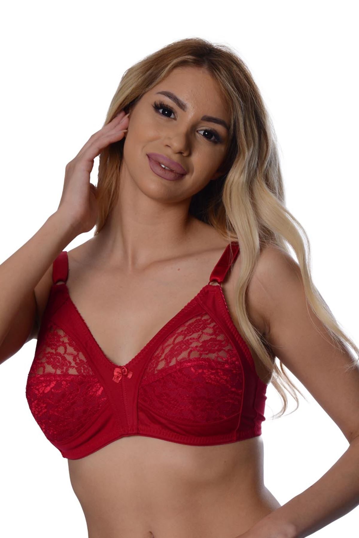 Burgundy Lace Recovery Bra