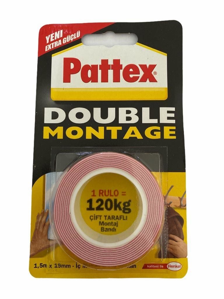 Pattex Double Montage Double Sided Tape 120 kg