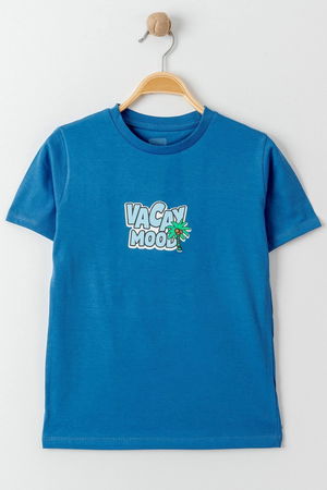 3-7 Years Printed Men's T-Shirt Indigo