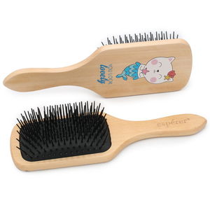 Wooden, Bunless and Printed Special Hair Detangling Brush / JT8586/03