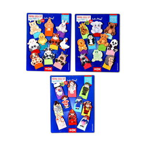 3 Set - 30 Pieces Domestic, Wild Animals and Professions Finger Puppet