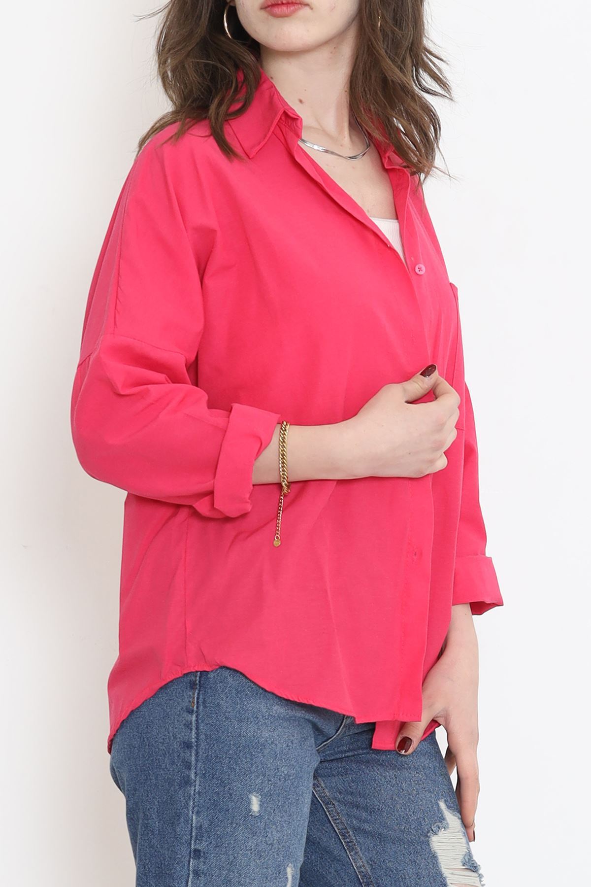 One Pocket Shirt Fuchsia